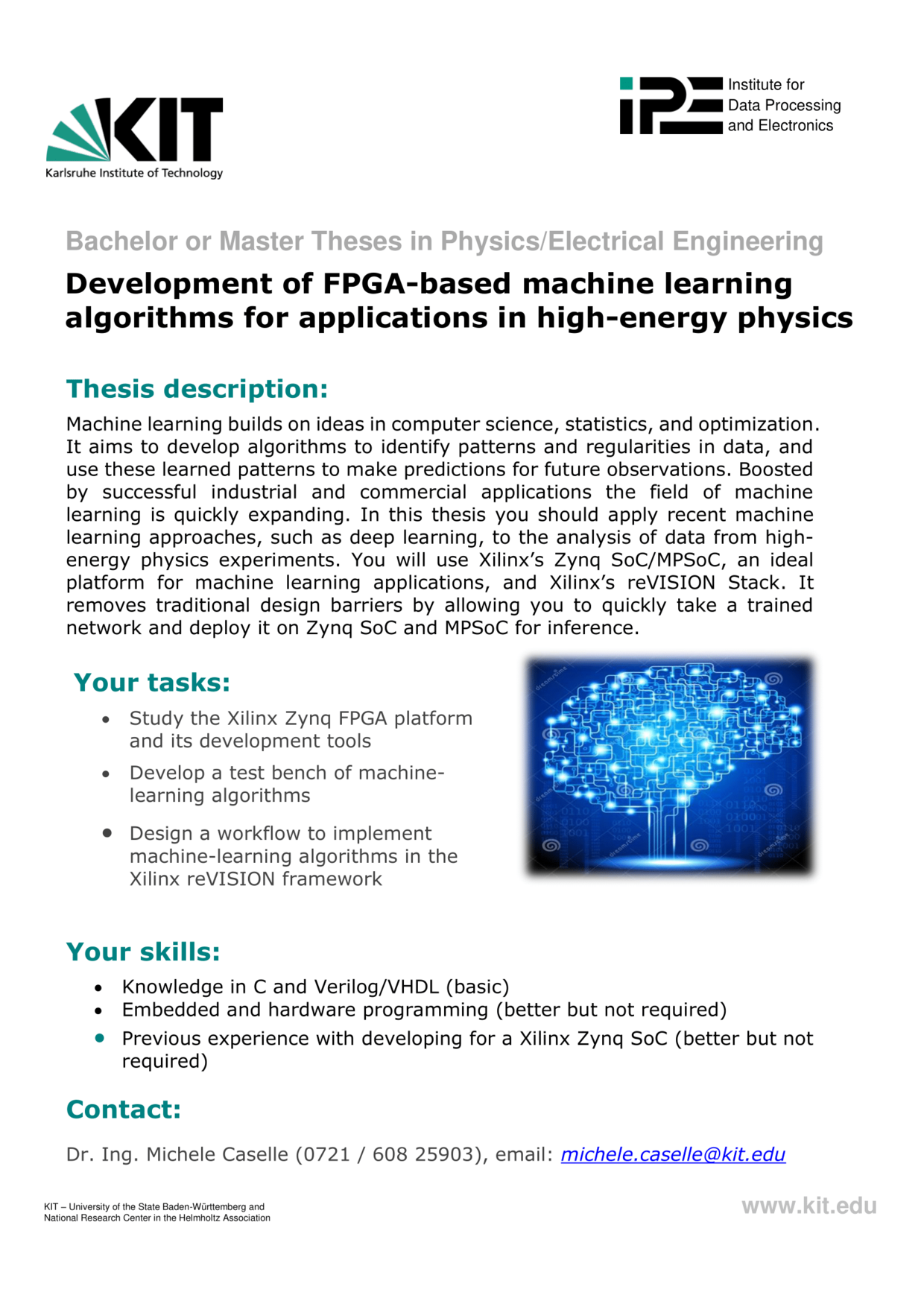 IPE Theses Development of FPGA based machine learning